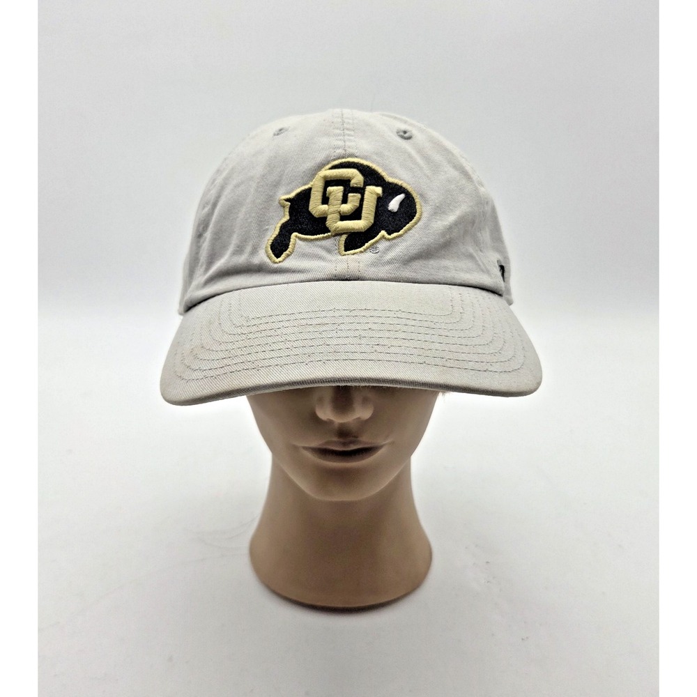 Colorado Buffaloes 47 Brand Clean Up Hat Cap Gray Natural Adjustable Strapback